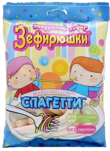 Зефирюшки Зефир воздушный Спагетти 80 г маршмеллоу