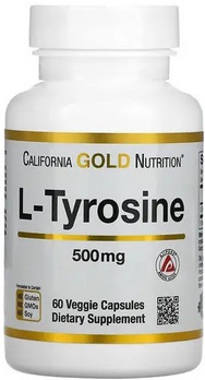 California Gold Nutrition L- Тирозин 500мг №60капс.  &