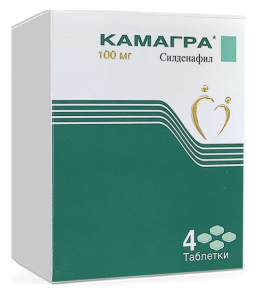 Камагра таб.100 мг №4 (силденафил)