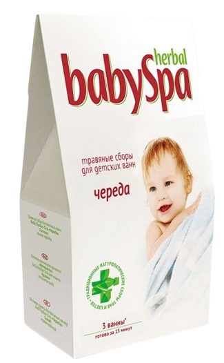 BABY SPA Травяной сбор Череда 3*15 гр  для детских ванн в фильтр пакетах