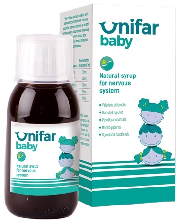Унифар Бэби сироп 250 мл Unifar baby экст. валерианы, хмеля, страстоцвета, мяты перечной, шлемника