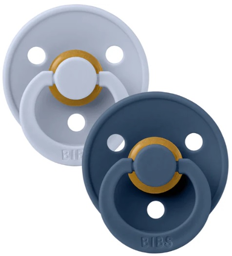 Набор пустышек латексных BIBS Colour 2 шт Dusty Blue/Steel Blue 6+ арт.120428