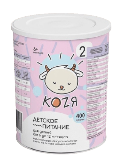 Kozя №2 Смесь молочная сухая на козьем молоке 400г 6-12 мес.