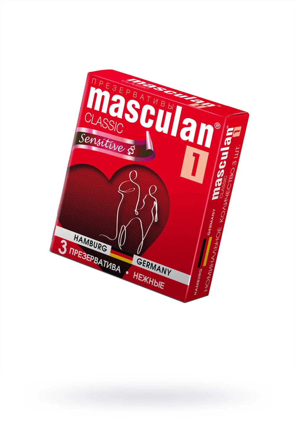 Презервативы MASCULAN Classic 3шт Нежные Утонченный латекс