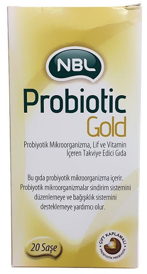 НБЛ Пробиотик GOLD саше №20 ( бифидобактерии,лактобактерии,витамины: С,Е,А,В1,В6,В12 ) (Упаковка)