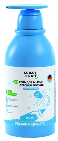 Эко гель для мытья посуды Мама Знает 500мл