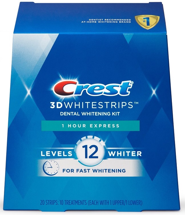 Полоски Отбеливающие для зубов CREST 3D White 1 Hour Express 10 пар ( 20 strips ) >