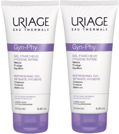 Uriage Gyn-Phy гель для интимной гигиены 2шт* 200мл