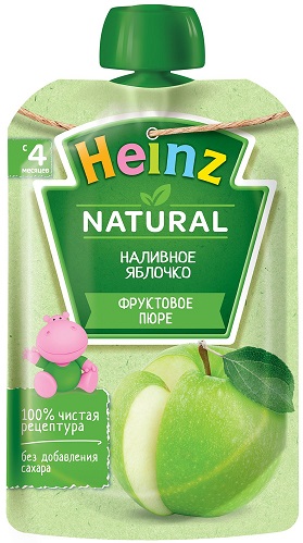Хайнц Пюре Наливное яблочко 90г Пауч
