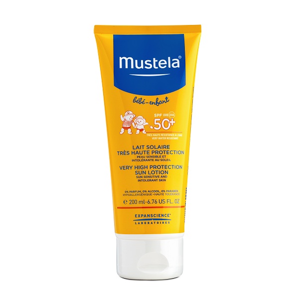 MUSTELA SPF50+ Солнцезащитное молочко для детей 200 мл