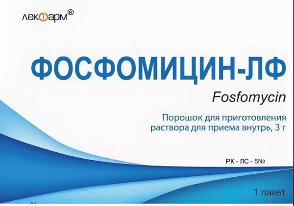 Фосфомицин-ЛФ пор-к д/пригот.  р-ра д/приема внутрь 3г № 1