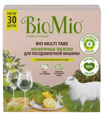 Bio Mio Таблетки для посудомоечной машины Цитрус 30таб.
