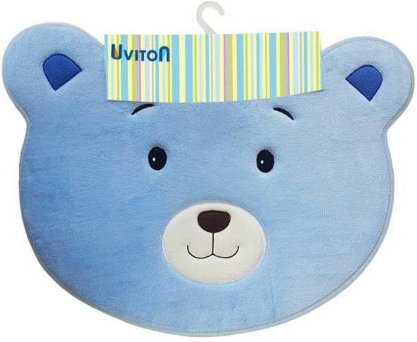 Коврик для ванной UVITON Bear голубой арт.0205/02