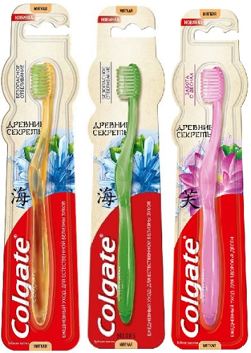 Зубная щетка COLGATE Древние секреты Мягкая цв.в асс.