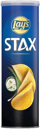 Чипсы Lays Stax Нежная Сметана и Лук 140г  &