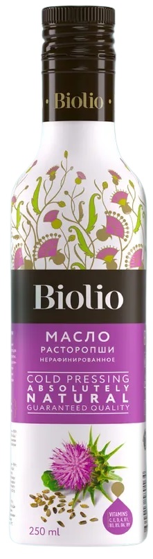 Biolio масло Расторопши 250 мл нерафинированное