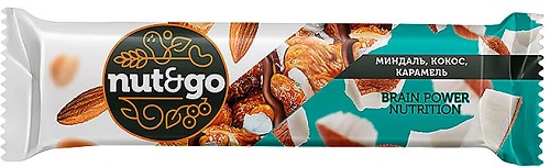 Nut&Go Батончик Миндальный с Кокосом 34г