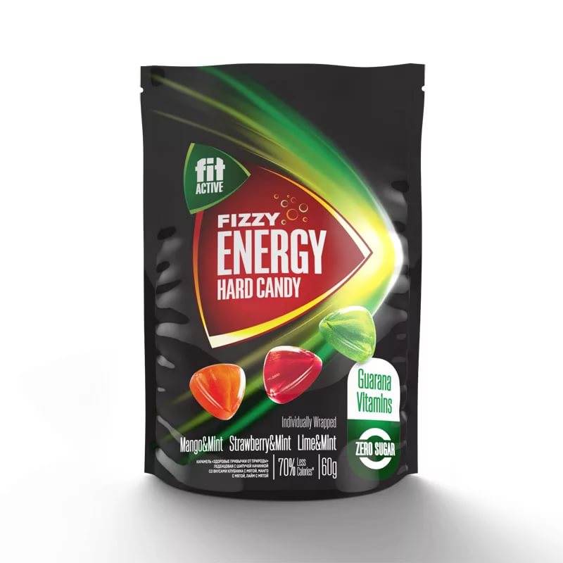 Fit Activ Карамель Клубника манго лайм 60г леденцовая витаминизированная