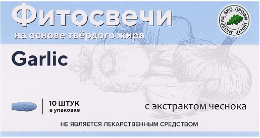 Фитосвечи Garlic Чесночные №10шт блистер Материа &