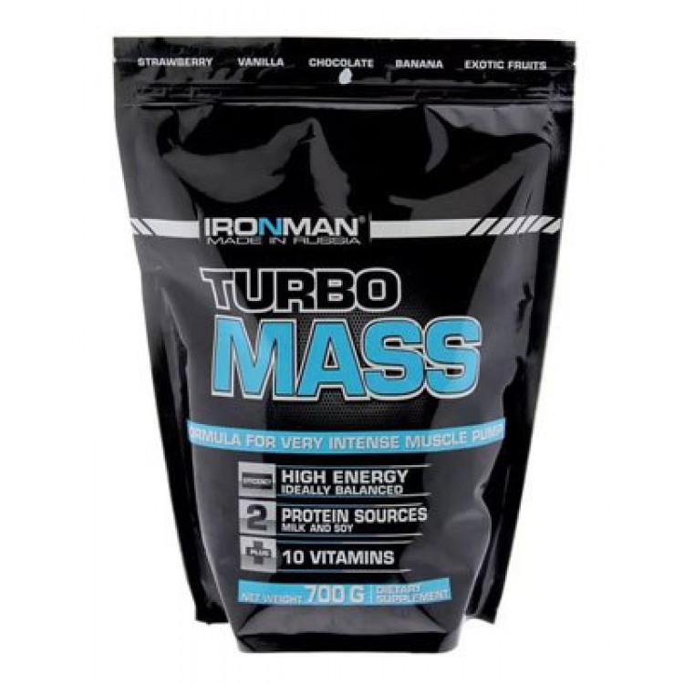 Ironman TurboMass Gainer Гейнер энергетик 700г шоколад