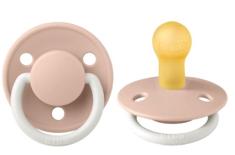Пустышка латексная ночная 0м+ Bibs De Lux Blush Glow арт.1110256