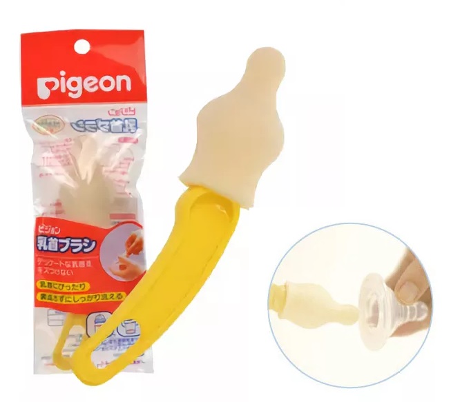 Губка щетка для мытья сосок PIGEON