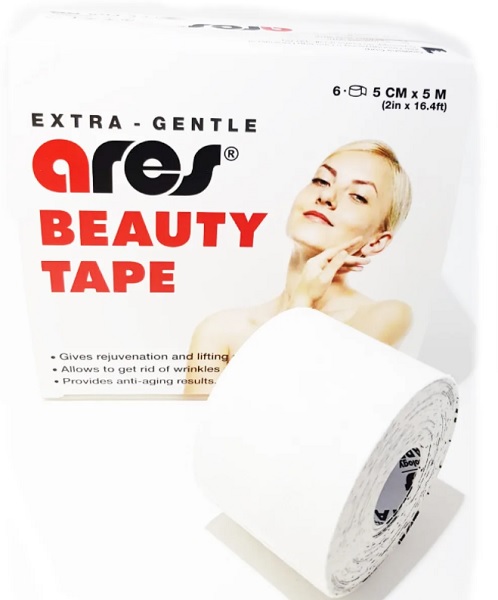Кинезио Тейп ARES Beauty 5см*5м белый