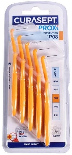 Межзубные щетки CURASEPT Proxi Angle P08 оранжевый (5шт)
