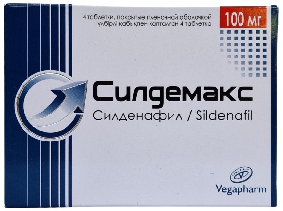 Силдемакс табл. 100 мг №4 ( силденафил )