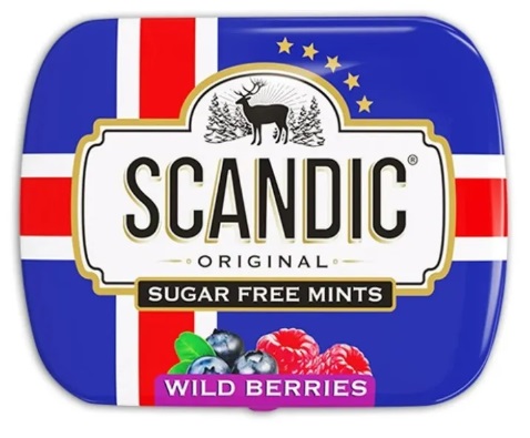 Конфеты Scandic без сахара со вкусом Лесные ягоды 14г