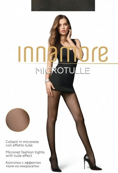 INCANTO коглготки Innamore Microtulle сетка Nero 3