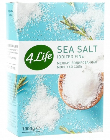 4Life  Морская соль Мелкий помол 1000г пищ. йодир.