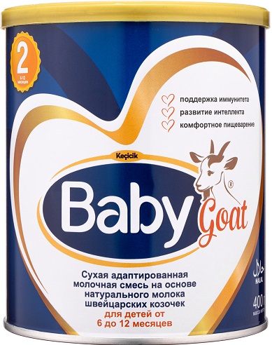 Baby Goat 2 400г Смесь на молоке швейцарских коз 6-12мес.