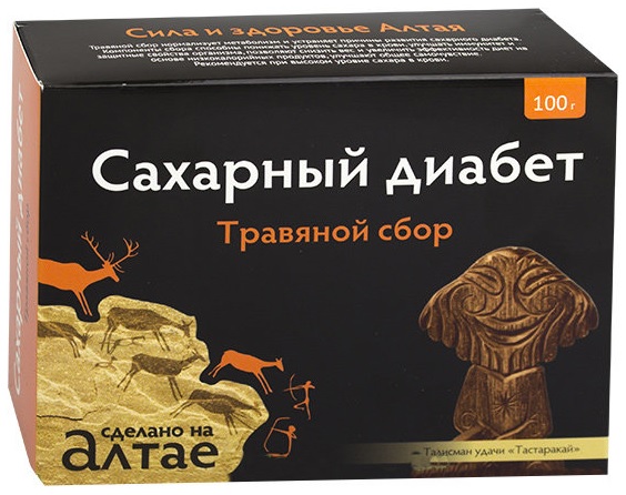 Сделано на Алтае Фитосбор Сахарный Диабет 100 г