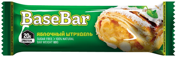 Ё батон Протеиновый батончик Base Bar Яблочный Штрудель 60 г