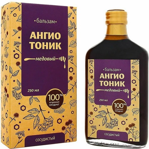 Бальзам Ангиотоник медовый 250мл Пчела и человек  &