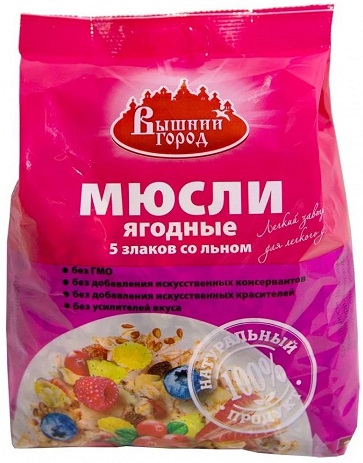 Вышний город Мюсли Ягодные 350г