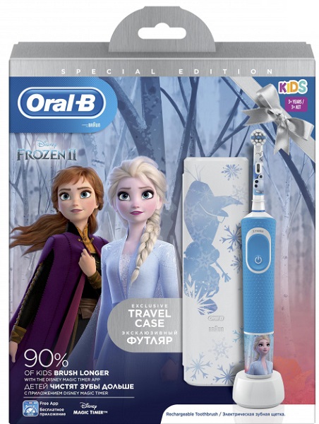 Зубная щетка Электрическая и футляр ORAL-B Frozen + Cs BRAUN D100.413.2KX (EB10S) 80351763