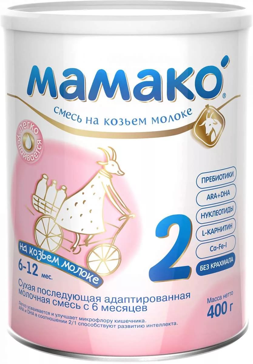 Мамако 2 400г Смесь сухая на козьем молоке с 6 мес