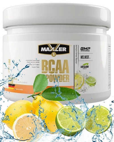 Maxler BCAA Powder Sugar Free 2:1:1 Лимон Лайм 210 г банка