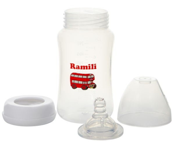 Бутылочка антиколиковая 240 мл 0+ RAMILI слабый поток