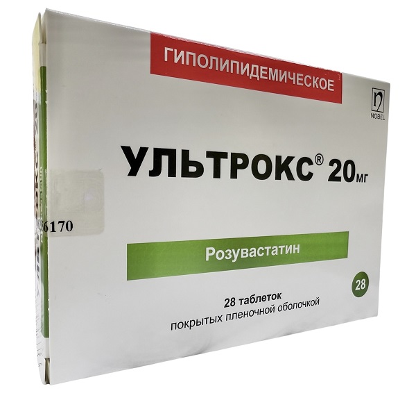 Ультрокс табл. 20 мг №28 ( розувастатин ) (Упаковка)
