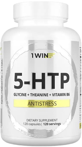 1WIN 5HTP Глицин +теанин+вит В6 №60 капс  &