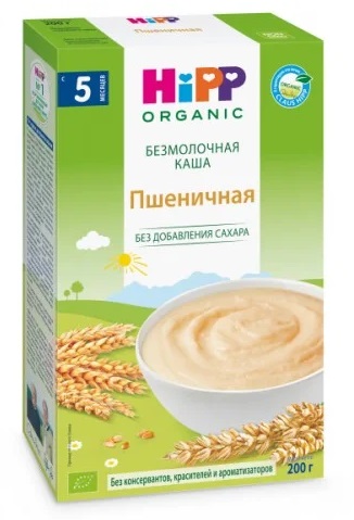 Хипп Каша безмолочная Пшеничная 200г. с 5мес. 
