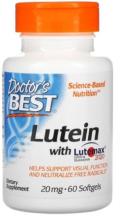 Doctors Best Лютеин с Lutemax 2020 20мг №60капс  &