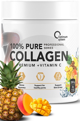 Optimum system Коллаген + витамин С 200г Экзотик