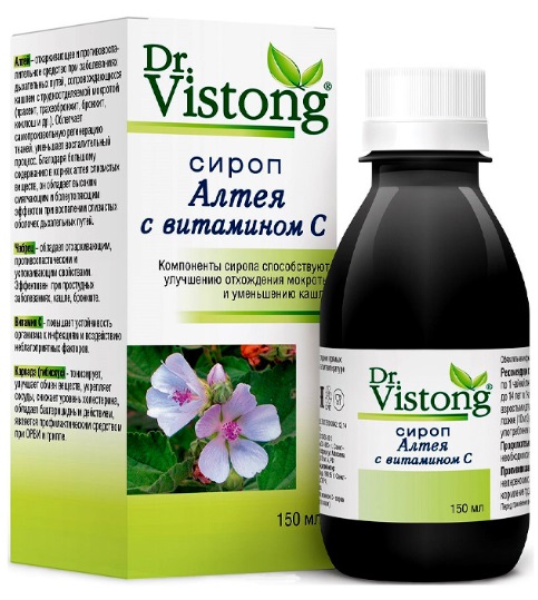 Dr.Vistong Сироп Алтея с витамином С 150 мл  @&