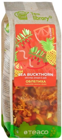 Чай Облепиха с апельсином,ананасом и яблоком 100г Чайная библиотека