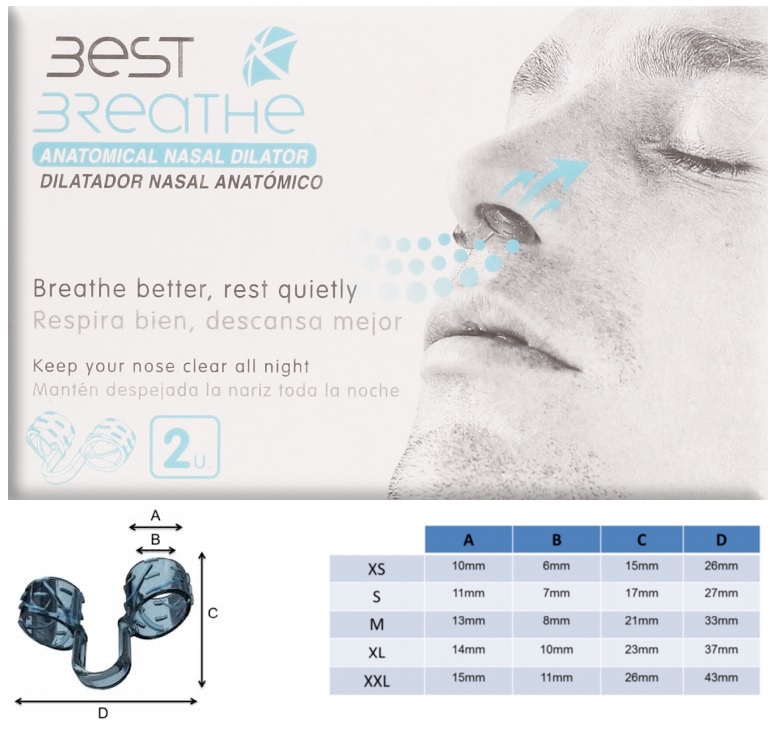 BEST BREATHE Расширитель назальный XL Анатомический ( средство от храпа )