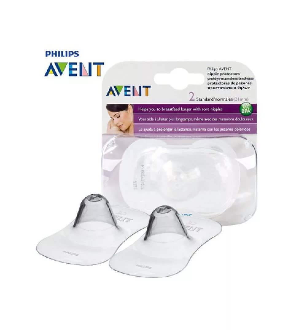 Накладки для Кормления Силиконовые AVENT Standard-21mm (2шт) SCF156/01